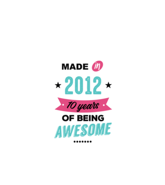 MADE in 2012 model alb pe tricou