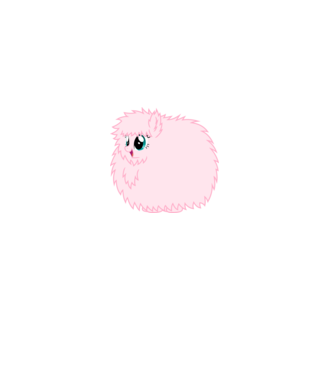 Fluffle Puff model alb pe tricou
