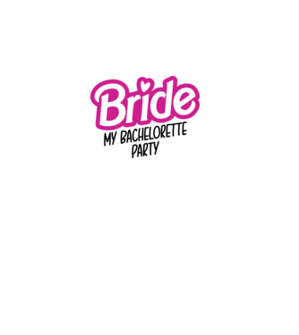 Bride Barbie model alb pe tricou