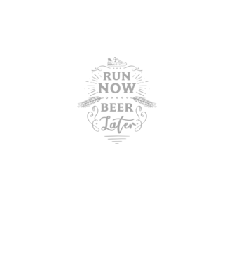 Run now beer later vintage model negru pe tricou