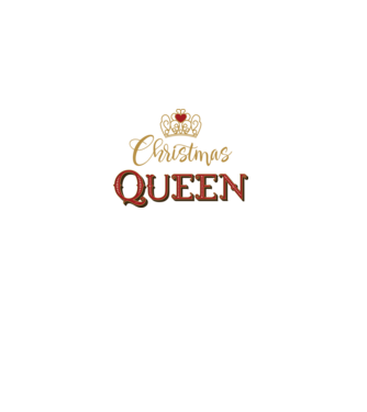 Christmas Queen model negru pe tricou