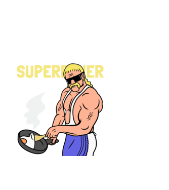 KETO SUPERPOWER model alb pe tricou
