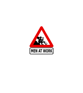 men at work model mentă pe tricou