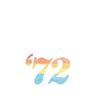Retro Birthday 1972 model albastru închis pe tricou