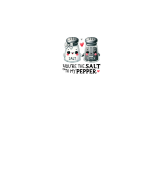 Salt to my Pepper model alb pe tricou