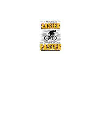it never gets easier model alb pe tricou