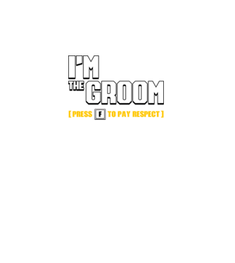 I'm the Groom  model negru pe tricou