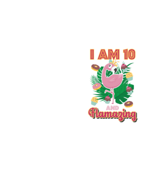 FLAMAZING Birthday 10 Years old model galben neon pe tricou