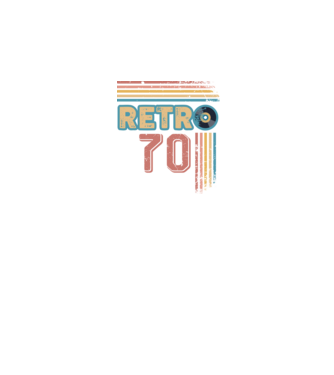 Retro 70 Birthday model alb pe tricou
