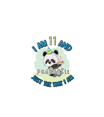 PANDASTIC 11 model alb pe tricou
