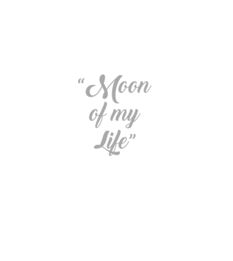 Moon of my life model negru pe tricou