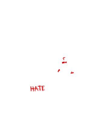 Zombies Hate Fast Food model negru pe tricou