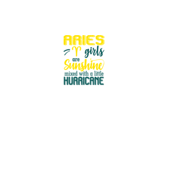 Sunshine with Hurricane ARIES model negru pe tricou