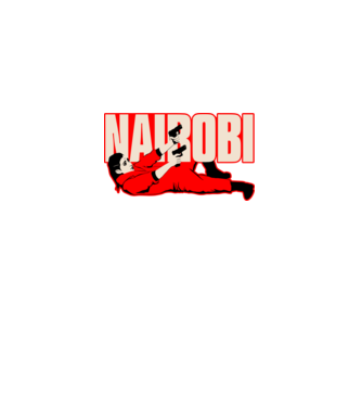 nairobi la casa de papel model negru pe tricou