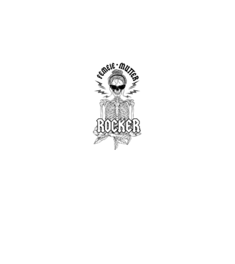 femeie - mutter - rocker model alb pe tricou