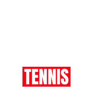 TENNIS HERO model negru pe tricou