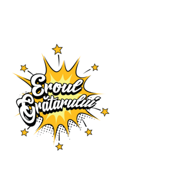 Eroul Grătarului model negru pe tricou