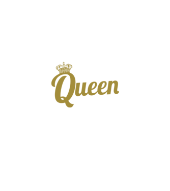 Nurse a title just above Queen model negru pe tricou