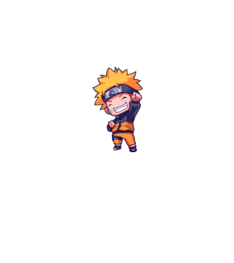 NARUTO model albastru jeanși pe tricou