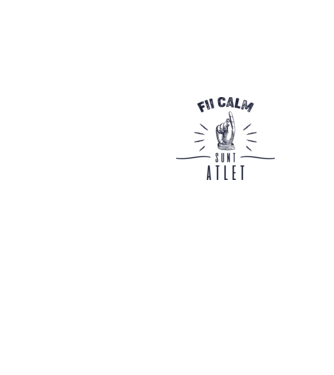 Fii calm, sunt ATLET model galben neon pe tricou
