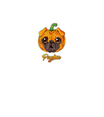 Pugkin model negru pe tricou