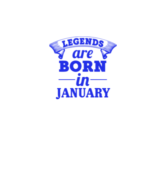 Legends are born in January model galben neon pe tricou