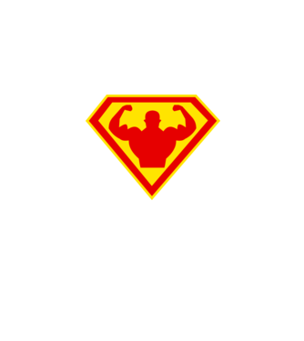 Superom model negru pe tricou