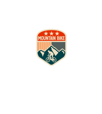 Mountain Bike model albastru jeanși pe tricou