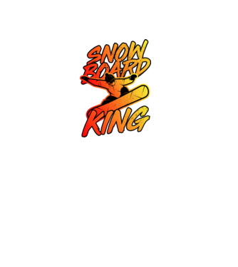 snowboard king model negru pe tricou