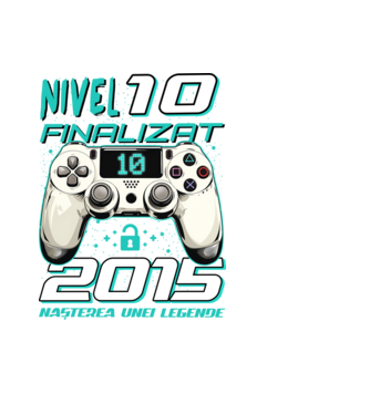 Nivel finalizat 10 2015 model negru pe tricou