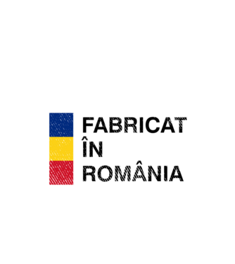 Fabricat în România model negru pe tricou