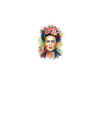 Frida Kahlo model alb pe tricou