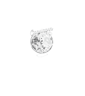 Zodiac bărbat CAPRICORN retro model negru pe tricou