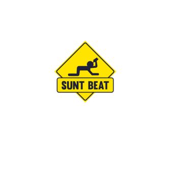 Sunt beat model alb pe tricou