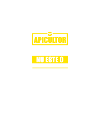 apicultor - pentru că protectorul albinelor care produc mierea nu este o funcție oficială model negru pe tricou