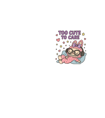 Too cute to care model galben neon pe tricou