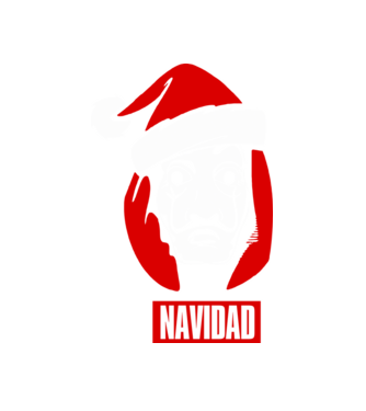 feliz navidad merry christmas money heist model alb pe tricou