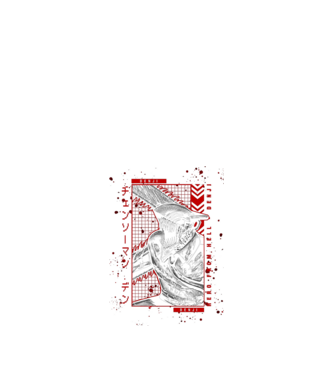 Denji Chainsaw man model negru pe tricou