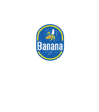 Banane carnaval model alb pe tricou