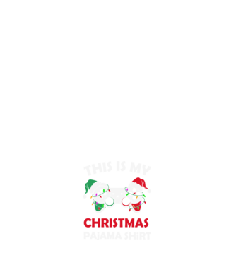 This is my christmas pajama model alb pe tricou