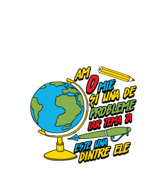 Am o mie și una de probleme, iar tema ta este una dintre ele model negru pe tricou