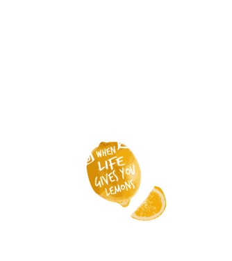 When life gives you lemons... model albastru închis pe tricou