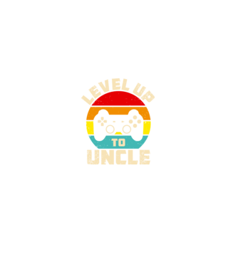 Level Up Uncle model negru pe tricou