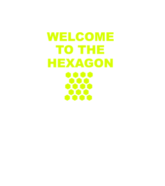 Welcome to the hexagon model roșu pe tricou