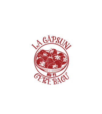 La căpșuni nu-ți cere bacu model alb pe tricou