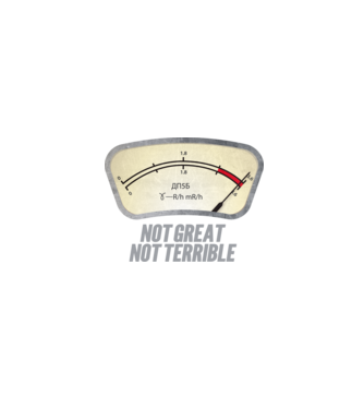 Dosimeter model gri pe tricou