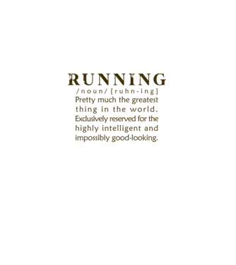 Running definition model alb pe tricou
