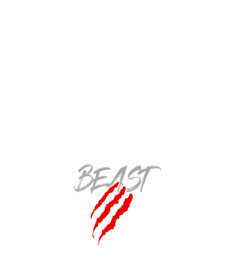 Beast model albastru închis pe tricou