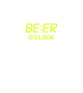 'Beer o'' clock' model negru pe tricou