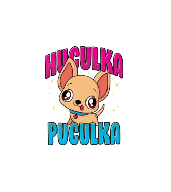 Huculka Puculka chivava model alb pe tricou